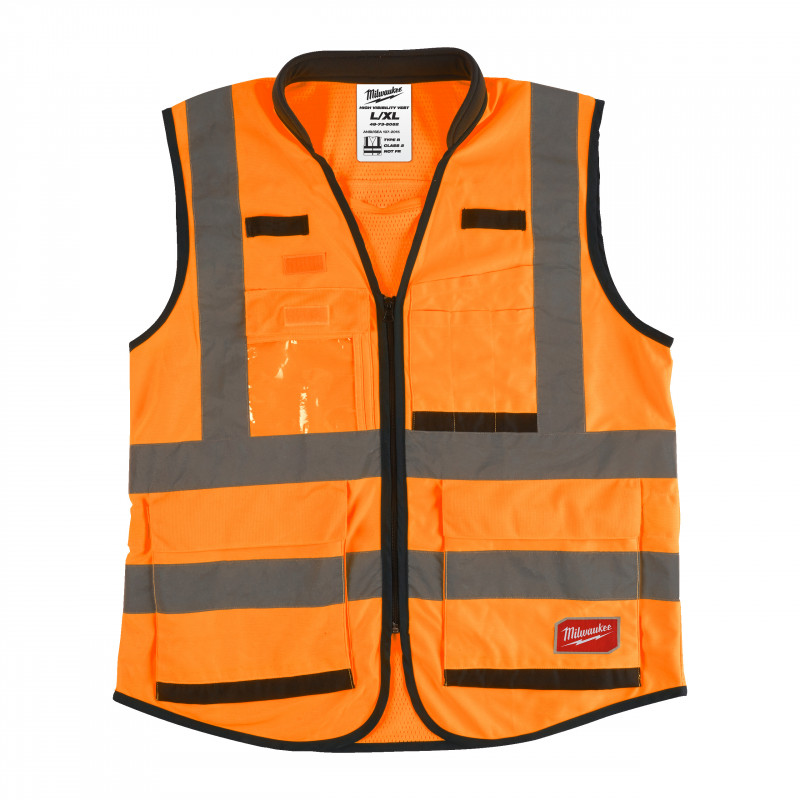 GILETS HAUTE VISIBILITÉ GILET PREMIUM HAUTE VISIBILTÉ ORANGE