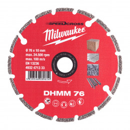 DISQUE DIAMAND MULTI MATERIAUX 76 MM - 1 PC