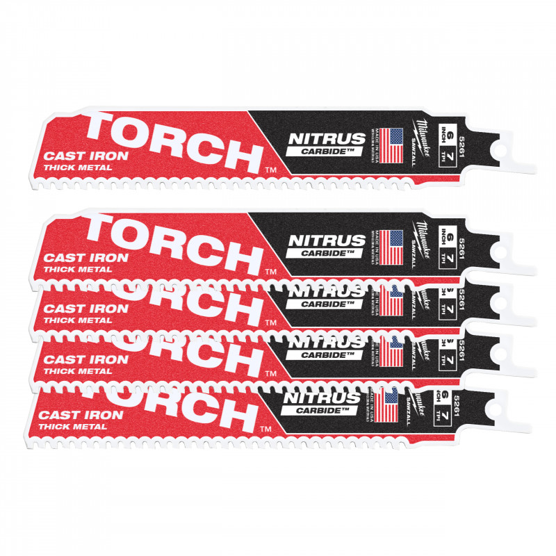 LAME SCIE SABRE TCT TORCH NITRUS 150 (X5) - blister