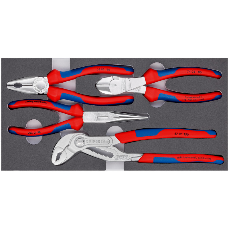 Pince coupante de côté à forte démultiplication KNIPEX 74 01 180 180mm