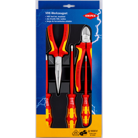 JEU DE 3 PINCES + 3 TOURNEVIS 1000V
