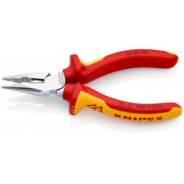 PINCE UNIV 1/2 RONDE 145MM CHROMEE 1000V