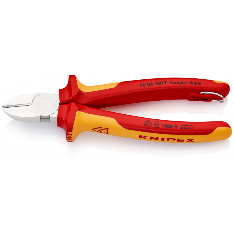 PCE CPTE COTE 180MM CHROME 1000V ANTICH PCE CPTE COTE 180MM CHROME 1000V ANTICH