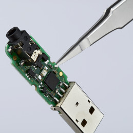 Brucelles SMD de précision acier inox