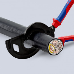 PINCE COUPE-CABLES A CLIQUET 320MM Ø60MM