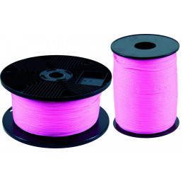 CORDEAU POLYPRO TRESSE FLUO ROSE 200M FIL 1,5MM