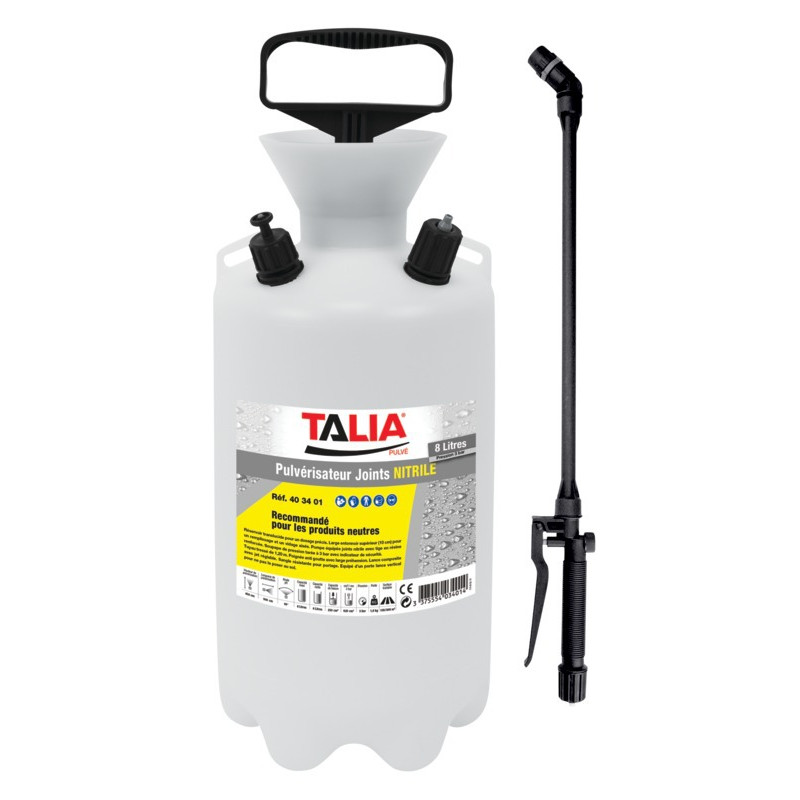 PULVERISATEUR taliaPULVÉ 8 LITRES EPDM PULVERISATEUR taliaPULVÉ 8 LITRES EPDM
