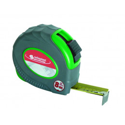 OCTUPLE METRE BOITIER VERT BI-MATIERE 25MM (BLISTER)