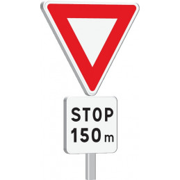 AB5-1000-Classe 1-Cédez le passage + Stop
