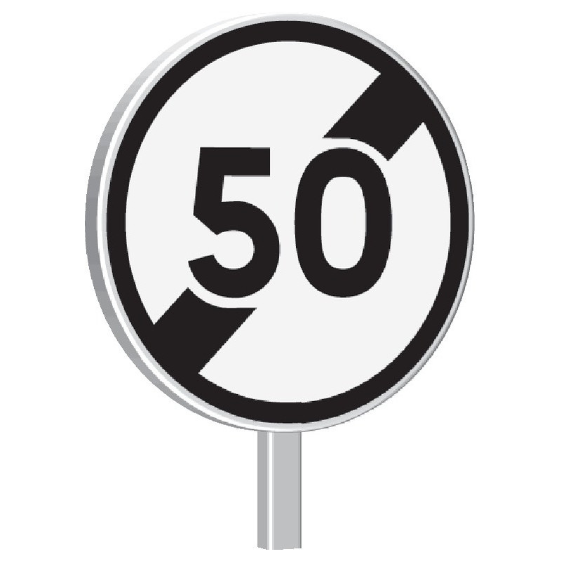 B33-450-Classe 2-Fin de limitation de vitesse à 50km/h B33-450-Classe 2-Fin de limitation de vitesse à 50km/h