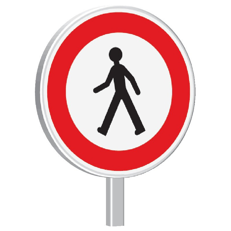 B9a-850-Classe 2-Accès interdit aux piétons B9a-850-Classe 2-Accès interdit aux piétons