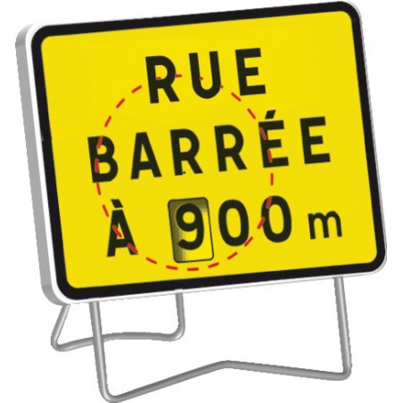 KC1 T1 RUE BARREE A .00M (AVEC DISQUE A CHIFFRES)