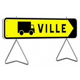 KD21b 1300 T1 DEVIATION VERS "VILLE" FLECH.AMOV(CAMION)