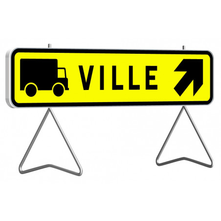 KD43d 1600X300 T1 DEVIATION VERS "VILLE" A DROITE (PL)