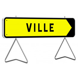 KD21a 1600X300 C2 DEVIATION VERS "VILLE" FLECH.AMOVIBLE