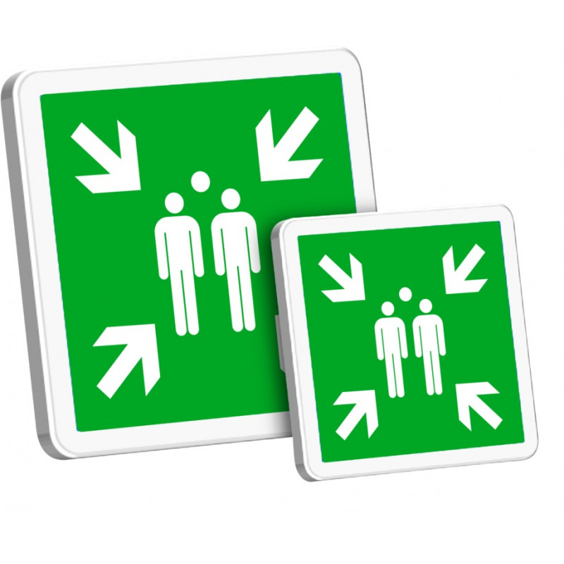 POINT DE RASSEMBLEMENT APRES EVACUATION 500X500mm POINT DE RASSEMBLEMENT APRES EVACUATION 500X500mm