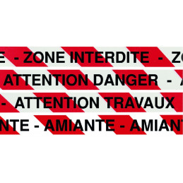 RUBAN "ZONE INTERDITE" 500MX75MM