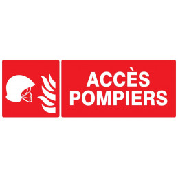 ACCES POMPIERS 200x52mm