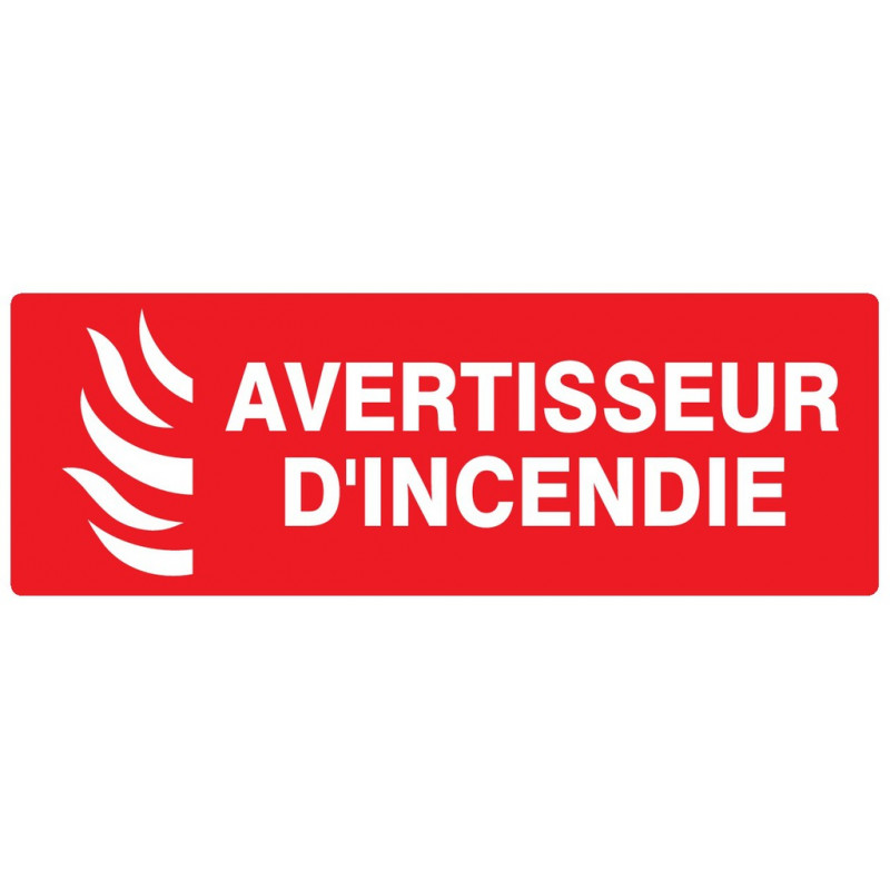 AVERTISSEUR D' INCENDIE 200x52mm