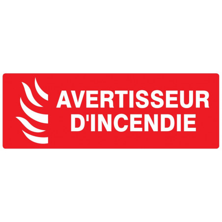 AVERTISSEUR D' INCENDIE 200x52mm