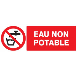 EAU NON POTABLE 200x52mm