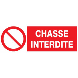 CHASSE INTERDITE 200x52mm