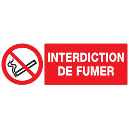 INTERDICTION DE FUMER 200x52mm