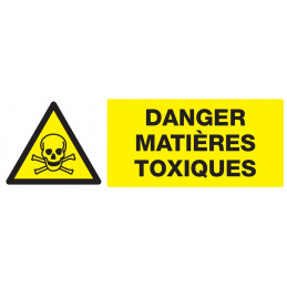 DANGER, MATIERES TOXIQUES 200x52mm