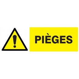 DANGER PIEGES 200x52mm