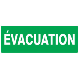 EVACUATION 200x52mm