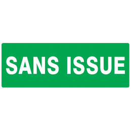 SANS ISSUE (SECOURS) 200x52mm