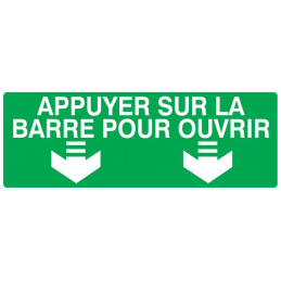 APPUYER SUR LA BARRE POUR OUVRIR 200x52mm