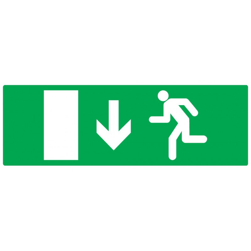 EVACUATION SORTIE BAS GAUCHE 200x52mm EVACUATION SORTIE BAS GAUCHE 200x52mm