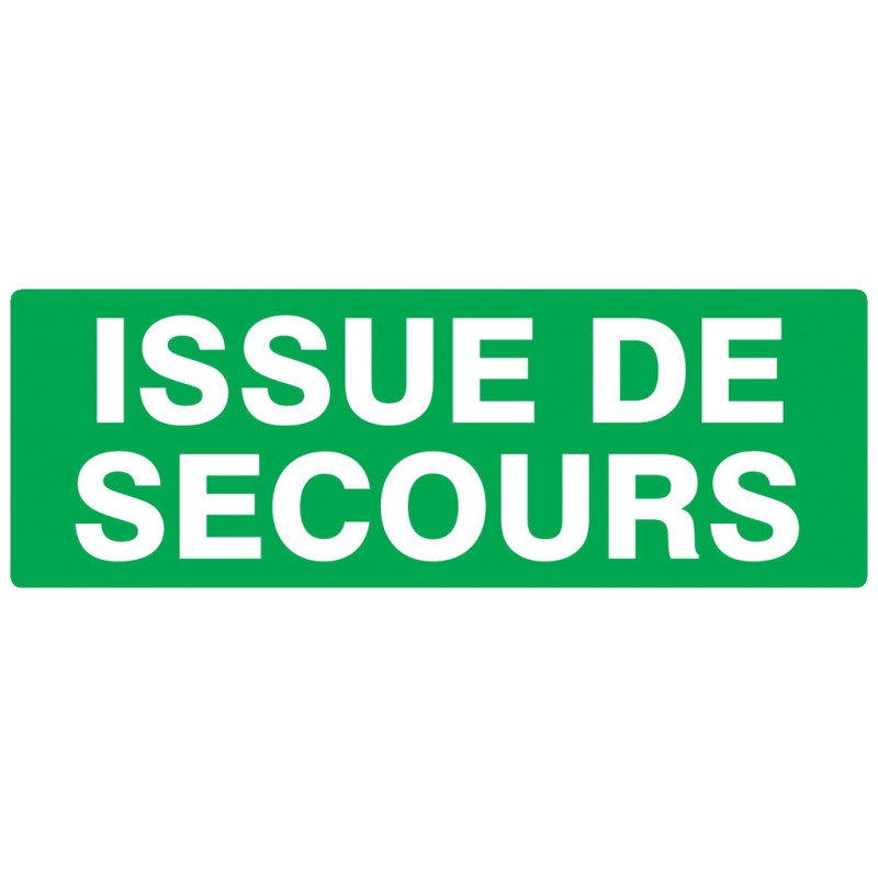 ISSUE DE SECOURS 200x52mm