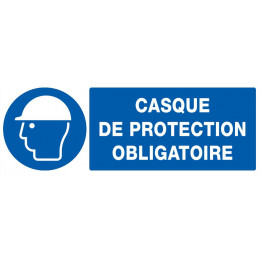 CASQUE DE PROTECTION OBLIGATOIRE 200x52mm