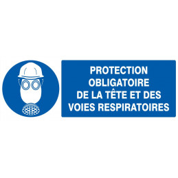 PROTECTION OBLIGAT. TETE/VOIES RESPIRATOIRES 200x52mm