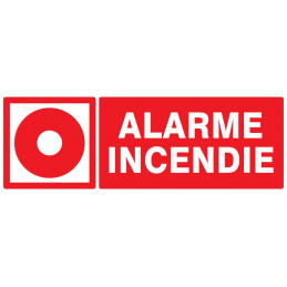 ALARME INCENDIE 330x200mm