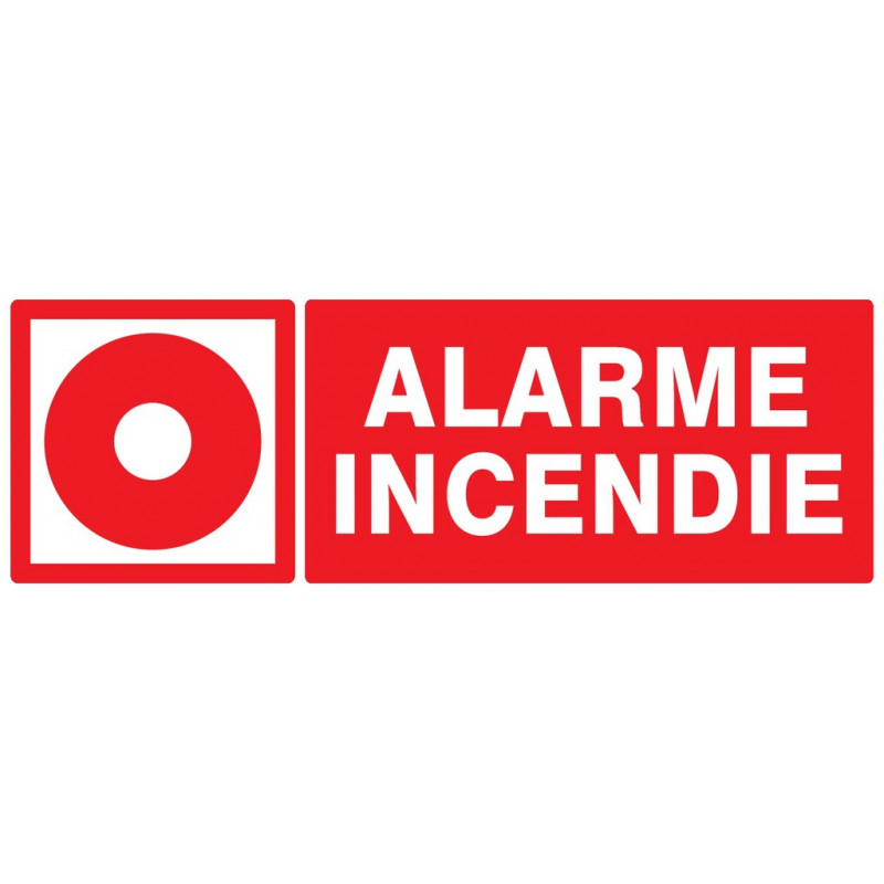 ALARME INCENDIE 330x200mm