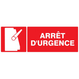 ARRET D'URGENCE 330x200mm