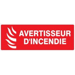 AVERTISSEUR D' INCENDIE 330x200mm