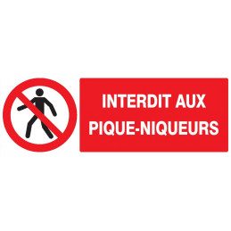 INTERDIT AUX PIQUE-NIQUEURS 330x200mm