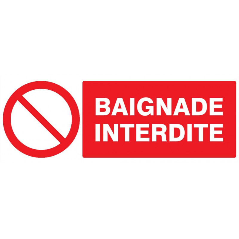 BAIGNADE INTERDITE 330x200mm