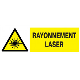 DANGER, RAYONNEMENT LASER 330X200mm