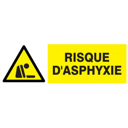 DANGER RISQUE D'ASPHYXIE 330x200mm