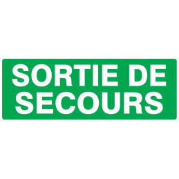 SORTIE DE SECOURS 330x200mm