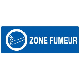 ZONE FUMEUR 330x200mm