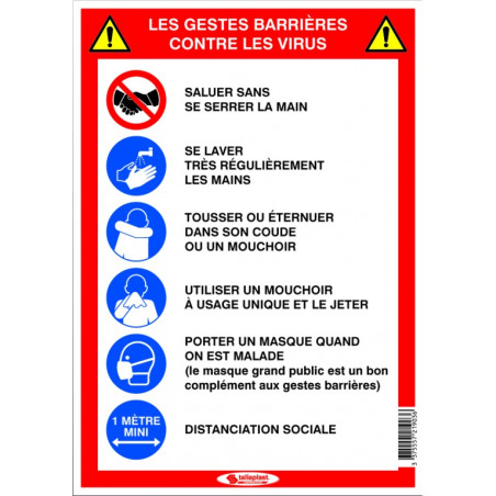 LES 5 GESTES BARRIERES (COVID-19)