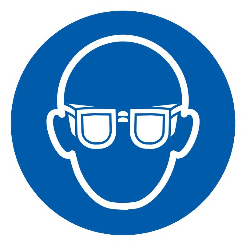 LUNETTES DE PROTECTION OBLIGATOIRES D.300mm LUNETTES DE PROTECTION OBLIGATOIRES D.300mm