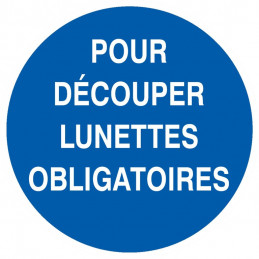 POUR DECOUPER LUNETTES OBLIGATOIRES D.300mm