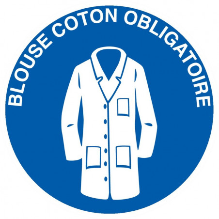 BLOUSE COTON OBLIGATOIRE D.300mm